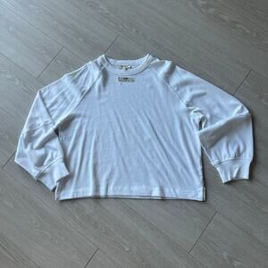 Madewell Relaxed Long Sleeve Raglan Tee Womens Medium White